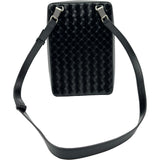 ボッテガ・ヴェネタ BOTTEGA VENETA イントレチャート ショルダーバッグ 596730 ブラック レザー メンズ クロスボディ