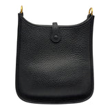 エルメス HERMES エヴリン TPM B刻 ブラック ゴールド金具 トリヨン レディース ショルダーバッグ