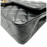 シャネル CHANEL マトラッセ25 A01112 25番台 ブラック ゴールド金具 キャビアスキン レディース ショルダーバッグ