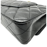 シャネル CHANEL マトラッセ25 A01112 25番台 ブラック ゴールド金具 キャビアスキン レディース ショルダーバッグ