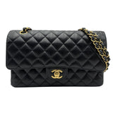シャネル CHANEL マトラッセ25 A01112 25番台 ブラック ゴールド金具 キャビアスキン レディース ショルダーバッグ