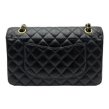 シャネル CHANEL マトラッセ25 A01112 25番台 ブラック ゴールド金具 キャビアスキン レディース ショルダーバッグ