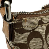 コーチ COACH シグネチャー ミニショルダーバッグ 6362 ベージュ キャンバス レディース