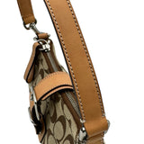 コーチ COACH シグネチャー ミニショルダーバッグ 6362 ベージュ キャンバス レディース