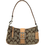 コーチ COACH シグネチャー ミニショルダーバッグ 6362 ベージュ キャンバス レディース