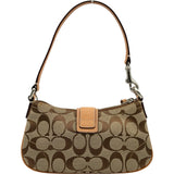 コーチ COACH シグネチャー ミニショルダーバッグ 6362 ベージュ キャンバス レディース