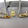 エルメス HERMES バーキン25 Z刻印（2021年製） グリアスファルト ゴールド金具 トリヨンクレマンス レディース ハンドバッグ
