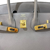 エルメス HERMES バーキン25 Z刻印（2021年製） グリアスファルト ゴールド金具 トリヨンクレマンス レディース ハンドバッグ