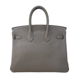 エルメス HERMES バーキン25 Z刻印（2021年製） グリアスファルト ゴールド金具 トリヨンクレマンス レディース ハンドバッグ