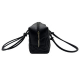 シャネル CHANEL カンボンライン ボーリングバッグ A25171 9番台 ブラック シルバー金具 ラムスキン レディース ハンドバッグ