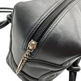 シャネル CHANEL カンボンライン ボーリングバッグ A25171 9番台 ブラック シルバー金具 ラムスキン レディース ハンドバッグ