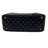 シャネル CHANEL カンボンライン ボーリングバッグ A25171 9番台 ブラック シルバー金具 ラムスキン レディース ハンドバッグ