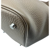 エルメス HERMES ピコタンロックMM W刻 エトゥープ シルバー金具 トリヨン レディース ハンドバッグ