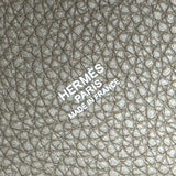 エルメス HERMES ピコタンロックMM W刻 エトゥープ シルバー金具 トリヨン レディース ハンドバッグ
