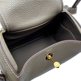 エルメス HERMES リンディミニ K刻 エトゥープ ゴールド金具 トリヨン レディース ショルダーバッグ