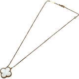 ヴァンクリーフ＆アーペル Van Cleef & Arpels マジック アルハンブラ ネックレス 銀座限定 ピンクゴールド Au750 マザーオブパール ジュエリー