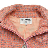シャネル CHANEL ツイードジャケット P76681 ピンク ポリエステル レディース その他アウター