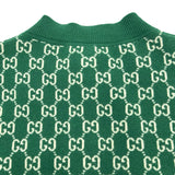 グッチ GUCCI GG総柄ノーカラーニットコート 599263 グリーン ウール レディース その他アウター