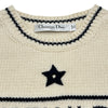クリスチャン・ディオール Christian Dior シグネチャーロゴカシミヤ 半袖ニットトップス 154S09AM305 アイボリー カシミヤ レディース ニット