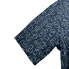 エルメス HERMES 総柄プリントTシャツ H55792HA ネイビー コットン メンズ 半袖Ｔシャツ