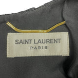 サンローラン SAINT LAURENT ショートスリーブレースワンピース 484797 ブラック コットン レディース ワンピース
