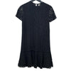 サンローラン SAINT LAURENT ショートスリーブレースワンピース 484797 ブラック コットン レディース ワンピース