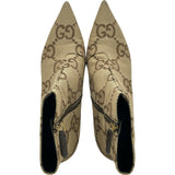 グッチ GUCCI x BALENCIAGA サイドジップブーツ 676555 ベージュ レディース ブーツ