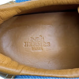 エルメス HERMES クイックデニム切替ローカットスニーカー ブルー デニム レディース スニーカー