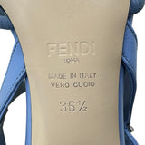 フェンディ FENDI COLIBRI ヒールパンプス ブルー メッシュ レディース パンプス