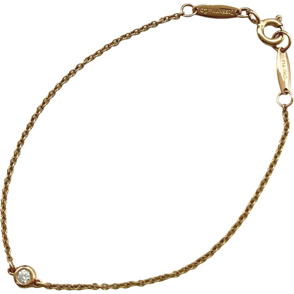 美品　ティファニー　バイザヤード　ブレスレット　Au 750　18K ティファニー TIFFANY＆CO バイザヤードブレスレット ピンクゴールド