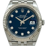 ロレックス ROLEX デイトジャスト41 126334G ブライトブルー ホワイトゴールド/ステンレススチール 自動巻き メンズ 腕時計
