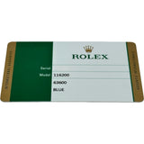ロレックス ROLEX デイトジャスト36 116200 ブルー ステンレススチール 自動巻き メンズ 腕時計