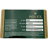 ロレックス ROLEX エクスプローラー1 114270 ブラック ステンレススチール 自動巻き メンズ 腕時計