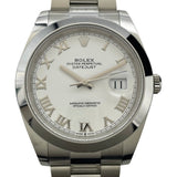 ロレックス ROLEX デイトジャスト41 126300 ホワイト ステンレススチール メンズ 腕時計
