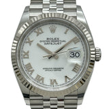 ロレックス ROLEX デイトジャスト36 126234 ホワイト WG/ステンレススチール 自動巻き メンズ 腕時計