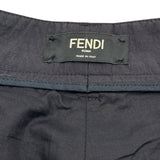 フェンディ FENDI Fロゴジップ ナイロンカーゴパンツ FB0824 ブラック ナイロン メンズ カーゴパンツ