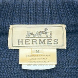 エルメス HERMES ウールニットセーター ネイビー ウール メンズ セーター