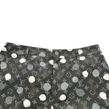 ルイ・ヴィトン LOUIS VUITTON ×草間彌生 モノグラムナイロンカーゴパンツ HOP30W ブラック ナイロン メンズ カーゴパンツ