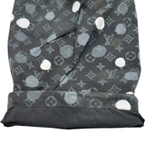 ルイ・ヴィトン LOUIS VUITTON ×草間彌生 モノグラムナイロンカーゴパンツ HOP30W ブラック ナイロン メンズ カーゴパンツ