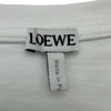 ロエベ LOEWE ロゴ刺繍半袖Tシャツ H526Y22XDE ホワイト コットン メンズ 半袖Ｔシャツ