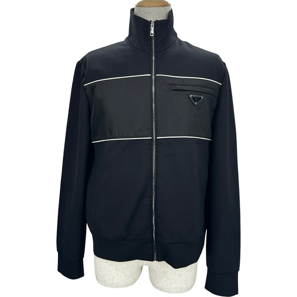 プラダ PRADA トライアングルロゴトラックジャケット UJL57A ブラック ナイロン メンズ その他アウター プラダ PRADA トライアングルロゴトラックジャケット UJL57A ブラック