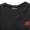 AMIRI　ロゴプリントスウェットプルオーバー MXPCWA18 ブラック コットン メンズ スウェット
