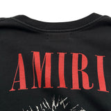 AMIRI　ロゴプリントスウェットプルオーバー MXPCWA18 ブラック コットン メンズ スウェット