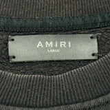 AMIRI　ロゴプリントスウェットプルオーバー MXPCWA18 ブラック コットン メンズ スウェット