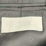クリスチャン・ディオール Christian Dior オブリークアシンメトリー ジャケット＆パンツセットアップ 033C228B4739 ブラック ウール メンズ セットアップ