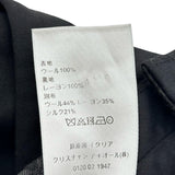 クリスチャン・ディオール Christian Dior オブリークアシンメトリー ジャケット＆パンツセットアップ 033C228B4739 ブラック ウール メンズ セットアップ