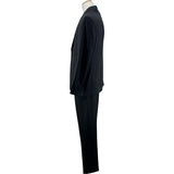 クリスチャン・ディオール Christian Dior オブリークアシンメトリー ジャケット＆パンツセットアップ 033C228B4739 ブラック ウール メンズ セットアップ