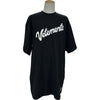 ヴェトモン VETEMENTS フロントロゴプリント半袖Tシャツ ブラック コットン メンズ 半袖Ｔシャツ