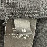 ヴェトモン VETEMENTS フロントロゴプリント半袖Tシャツ ブラック コットン メンズ 半袖Ｔシャツ