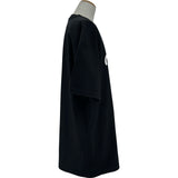 ヴェトモン VETEMENTS フロントロゴプリント半袖Tシャツ ブラック コットン メンズ 半袖Ｔシャツ